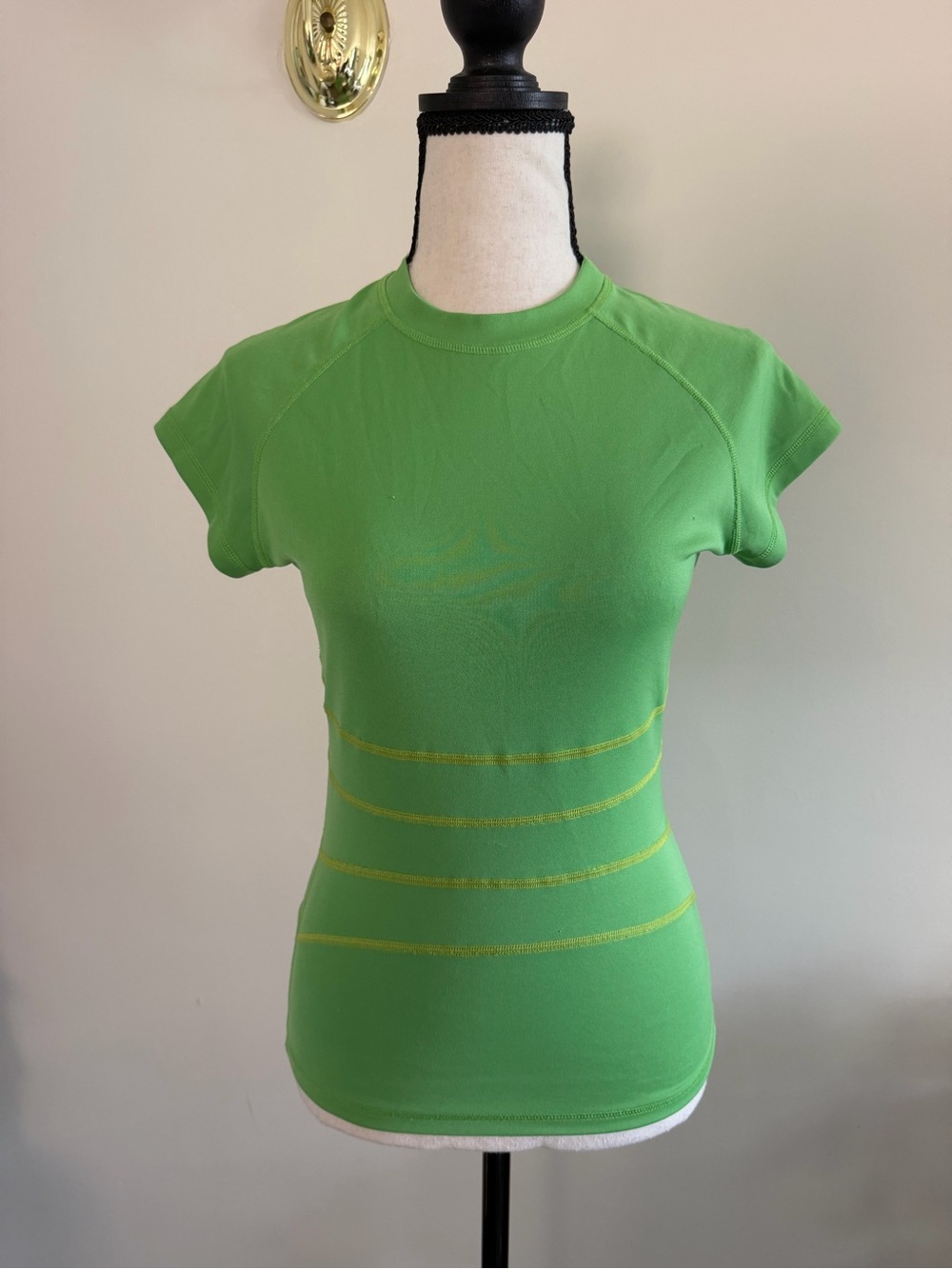 Lululemon Green Short-Sleeve Performance Top